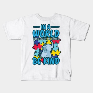 'A World Where You Can Be Anything Be Kind' Kindness Gift Kids T-Shirt